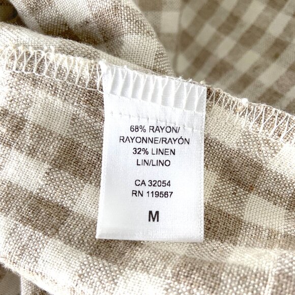 Rachel Pally EUC Clare Linen Tank Dress in Gingham - Picture 7 of 8